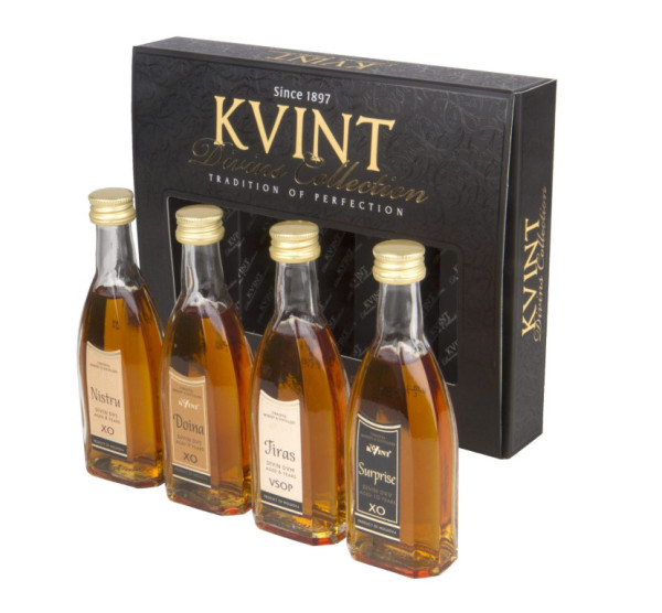 Brandy Kvint - speciální kolekce 6*-10* - Moldávie 40% - 4x0.05L