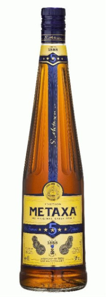 Metaxa 5* 38% - Řecko - 0,7L