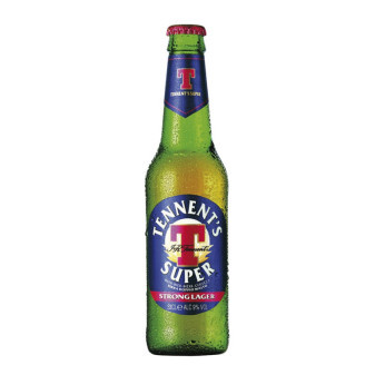 Tennent's Super Birra Dopiio Malto 9.0% - italský světlý silný ležák - láhev - pivovar Tennent's - 0.33L