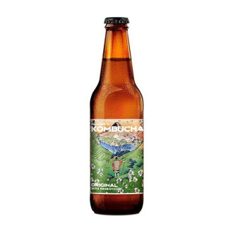 Kombucha original Prager's - nealkoholický nápoj sycený s probiotiky - láhev 0.33L
