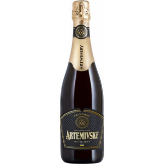 Artemivske White Brut - suché bílé šumivé víno - Ukrajina - 0.75L