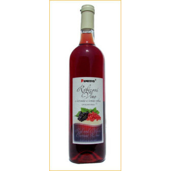 Pankovo rybízové víno z černého a červeného rybízu - ovocné víno 13,5% - 0.75L