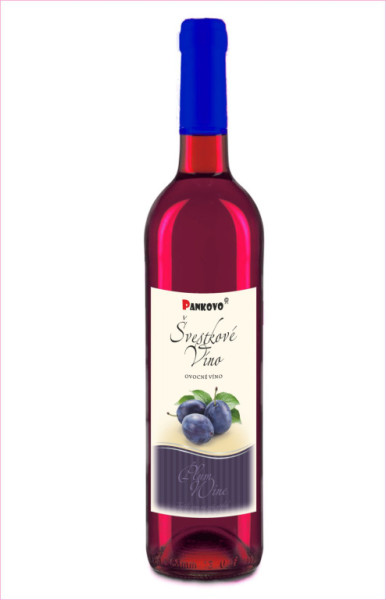 Pankovo švestkové víno - ovocné víno 14,0% - 0.75L