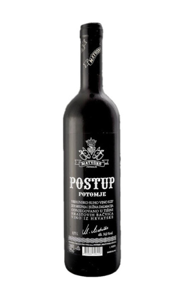Postup 2019 - červené suché víno 13,0% - Matuško vina - chorvatské víno - 0.75 l