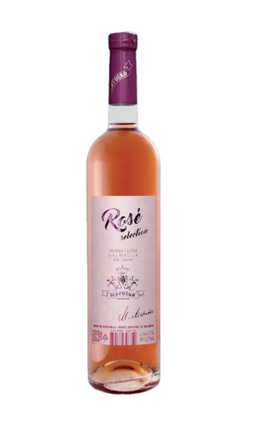 Rose Selection 2022 - růžové suché víno 12,5% - Matuško vina - chorvatské víno - 0.75 l