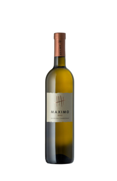 Maximo Oro - Graševina / Chardonnay - bílé suché víno - 13,5% - Kutjevo - chorvatské víno - 0.75L