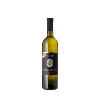 Muškat sladki - bílé sladké víno - 10,0% - Brič - Slovinské víno - 0.75L